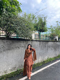 Load image into Gallery viewer, Trending Brown Farsi Suit set