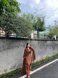 Load image into Gallery viewer, Trending Brown Farsi Suit set