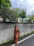 Load image into Gallery viewer, Trending Brown Farsi Suit set