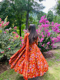 Load image into Gallery viewer, Red Anarkali suit set