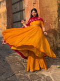 Load image into Gallery viewer, Golden Anarkali Suit set