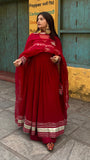 Load image into Gallery viewer, Maroon Embellished Suit Set