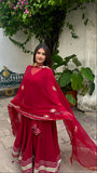 Load image into Gallery viewer, Maroon Embellished Suit Set